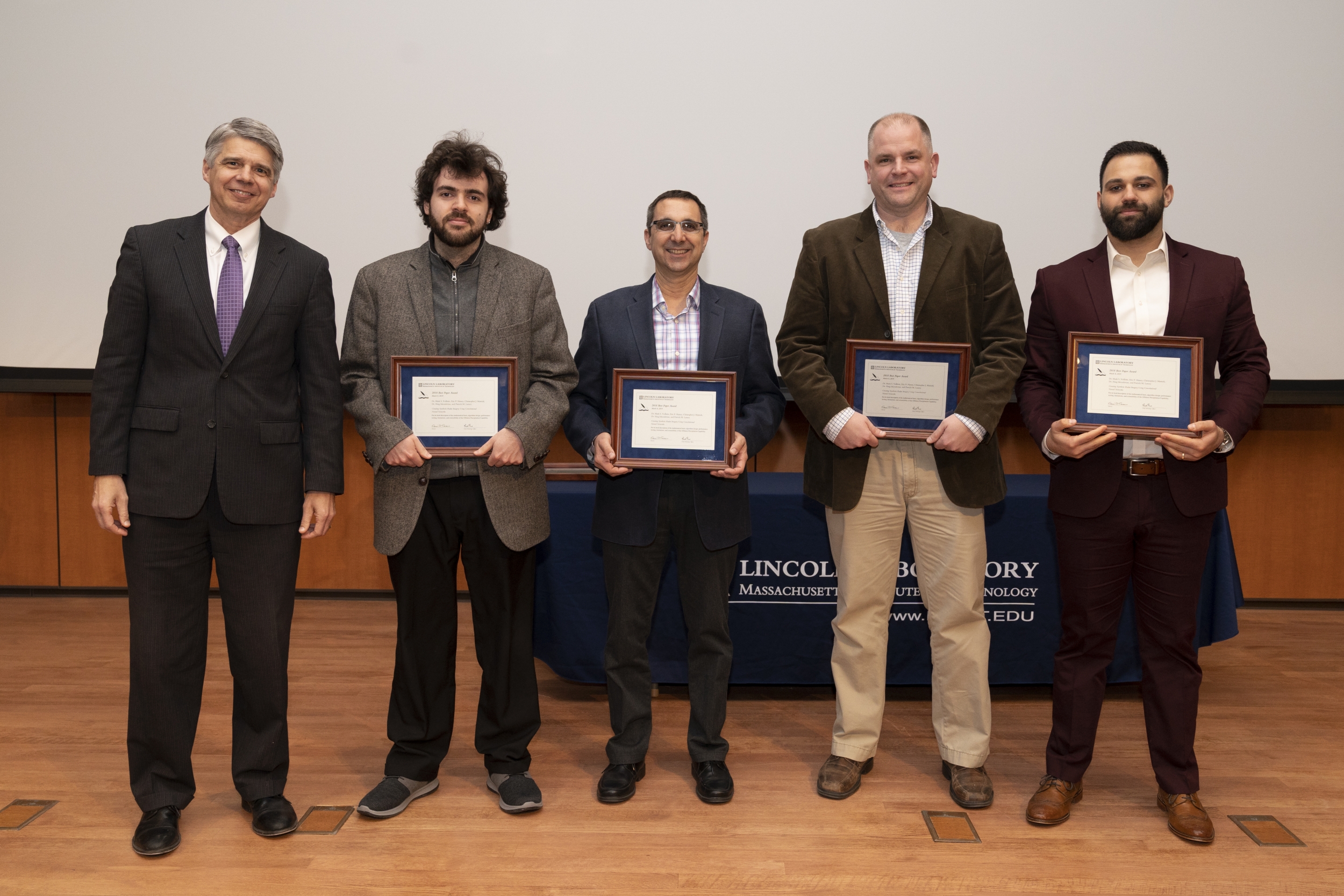 2018 Technical Excellence Best Paper Award group photo