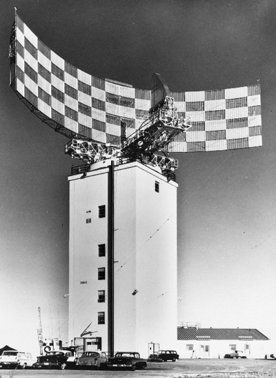 UHF radar on Boston Hill in Andover, Massachusetts.