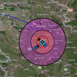 The NICS interface showing the incident map. 